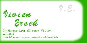 vivien ersek business card